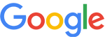 The image shows the Google logo with the word Google prominently displayed in lowercase letters, featuring a stylized letter G with a red, yellow, green, and blue color scheme.